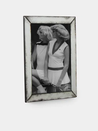Borgo Delle Tovaglie Firenze Mirrored Glass Photo Frame In White