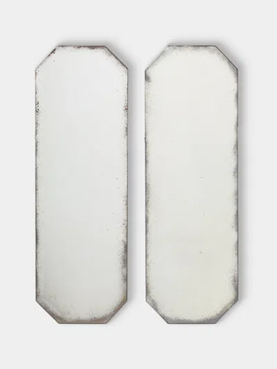 Borgo Delle Tovaglie Octo Mirrored Glass Centerpieces (set Of 2)