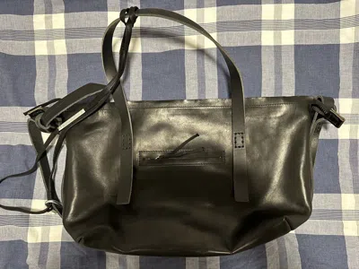 Pre-owned Boris Bidjan Saberi 24h Two-way Weekender Bag In Black