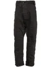 Boris Bidjan Saberi Acid-resin-dyed Body Moulded Jeans In Grey