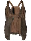 Boris Bidjan Saberi Adjustable-buckle Detail Gilet In Brown