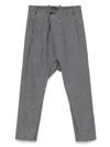 Boris Bidjan Saberi Asymmetric Trousers In Gray