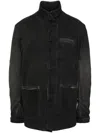 Boris Bidjan Saberi Mens Black Three-slip-pockets Regular-fit Stretch-denim Jacket In Grey