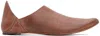 Boris Bidjan Saberi Culatta Distressed-finish Leather Slippers In Dirty Rose