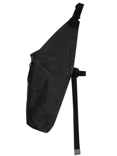 Boris Bidjan Saberi Buckled One-shoulder Gilet In Schwarz