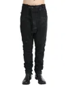 Boris Bidjan Saberi Drop-crotch Skinny Trousers In Black