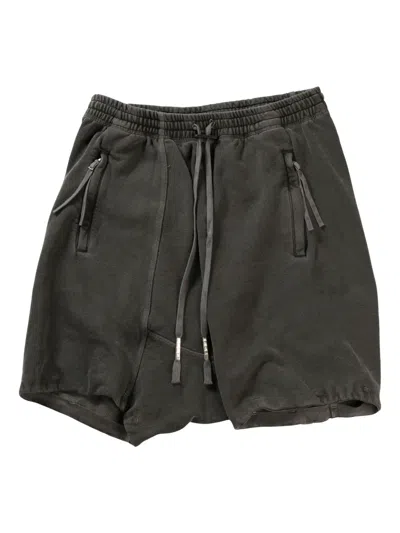 Boris Bidjan Saberi Cotton Shorts In Grey