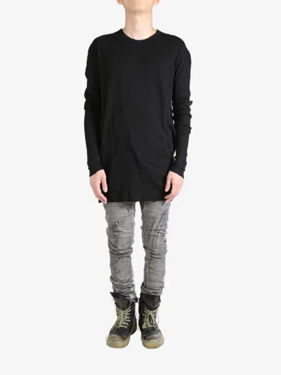 Boris Bidjan Saberi Merino-wool Jumper In Black