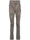 Boris Bidjan Saberi Distress Finish Trousers In Grey