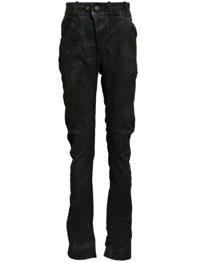 Boris Bidjan Saberi Distressed Skinny Jeans In Blue