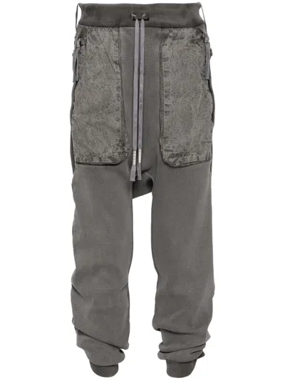 Boris Bidjan Saberi Drawstring Drop-crotch Trousers In 灰色
