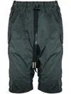 Boris Bidjan Saberi Drawstring Bermuda Shorts In Blue