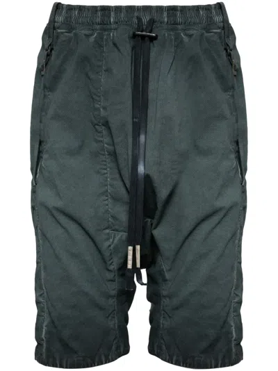 Boris Bidjan Saberi Drawstring Bermuda Shorts In Blue