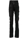 Boris Bidjan Saberi Drop-crotch Skinny Jeans In Black
