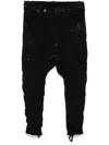 Boris Bidjan Saberi Drop-crotch Trousers In Black