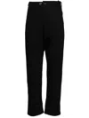 Boris Bidjan Saberi Dyed Drop-crotch Trousers In Black