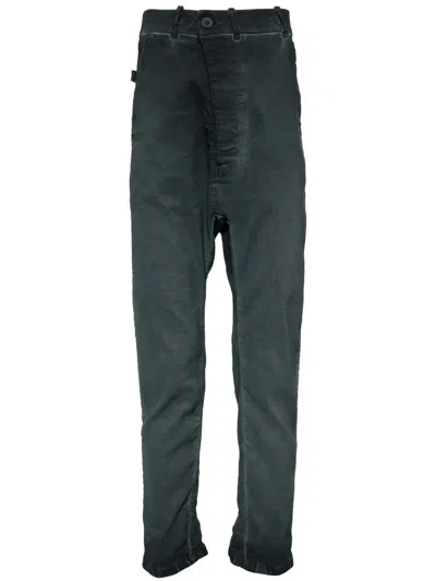 Boris Bidjan Saberi Elasticated Cuffs Trousers In Blue