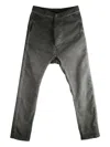 Boris Bidjan Saberi Faded Drop-crotch Trousers In Gray