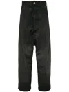 Boris Bidjan Saberi Flap Pocket Trousers In Grey