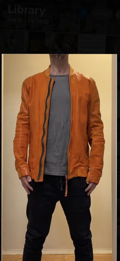 Pre-owned Boris Bidjan Saberi Grail J3 Horse Safety Orange
