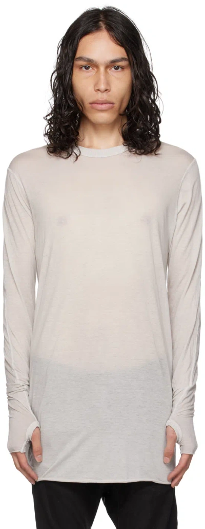 Boris Bidjan Saberi Gray Ls1 Tf Long Sleeve T-shirt In Light Grey