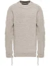 Boris Bidjan Saberi Hand-knitted Jumper In Grey