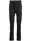 Boris Bidjan Saberi High-waist Tapered Trousers In Black