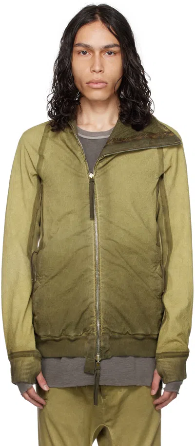 Boris Bidjan Saberi Khaki 2.2 St Reversible Hoodie In Faded Oak