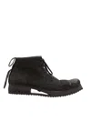 Boris Bidjan Saberi Leather Boot 4 In Black