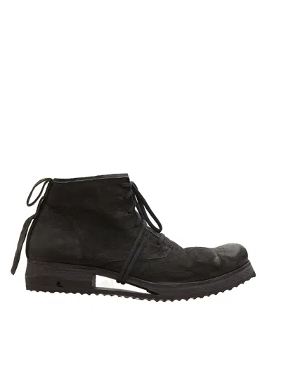 Boris Bidjan Saberi Leather Boot 4 In Black