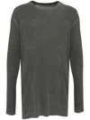 Boris Bidjan Saberi Long-sleeved T-shirt In Grey
