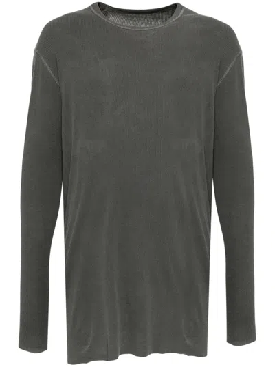 Boris Bidjan Saberi Long-sleeved T-shirt In Grey