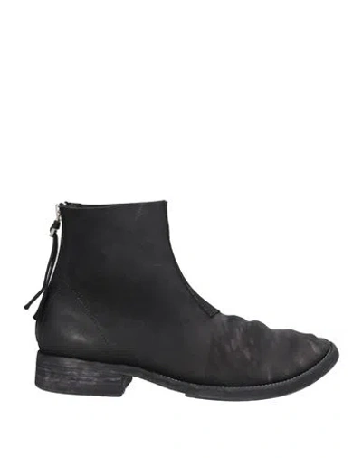 Boris Bidjan Saberi Man Ankle Boots Black Size 9 Leather