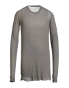 Boris Bidjan Saberi Man T-shirt Grey Size Xl Cotton, Merino Wool In Gray