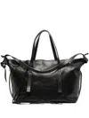 Boris Bidjan Saberi Laces Detail Large Tote Bag In Black