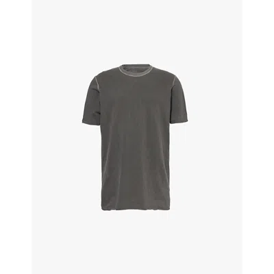 Boris Bidjan Saberi Mens Dark Grey Classic Faded-wash Relaxed-fit T-shirt