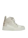 Boris Bidjan Saberi Off-white Bamba 1.1 High Top Sneakers In Grey