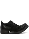Boris Bidjan Saberi Perforated Soft-leather Brogues In Black