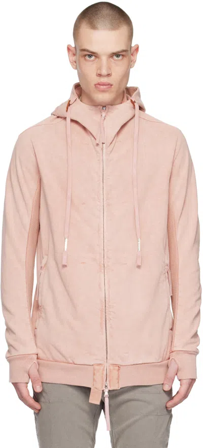 Boris Bidjan Saberi Pink Object-dyed Hoodie In Orange Rose