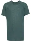 Boris Bidjan Saberi Raw-cut Hem Cotton T-shirt In Green