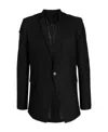 Boris Bidjan Saberi Shawl-lapels Single-breasted Blazer In Black