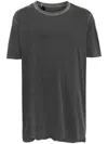 Boris Bidjan Saberi Mens Dark Grey Classic Faded-wash Relaxed-fit T-shirt In Grey