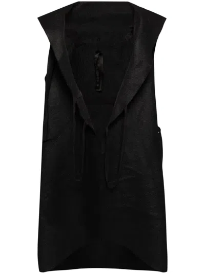 Boris Bidjan Saberi Einreihiger Mantel In Schwarz