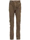 Boris Bidjan Saberi Slim-cut Denim Jeans In Brown