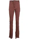 Boris Bidjan Saberi Slim-cut Denim Jeans In Rot