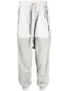 Boris Bidjan Saberi Tapered Cotton Track Pants In Grey