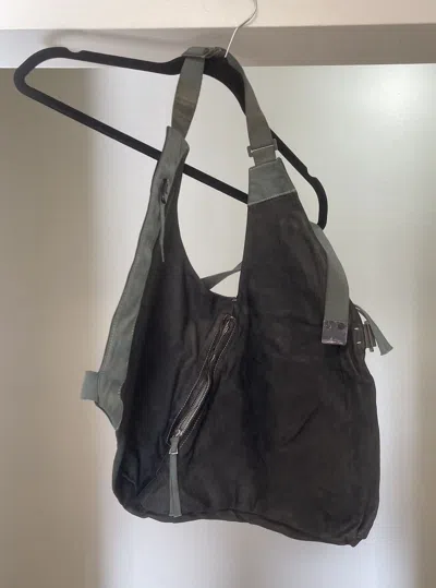 Pre-owned Boris Bidjan Saberi Vest Bag Horse In Black