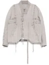 Boris Bidjan Saberi Zip-up Bomber Jacket In Grey