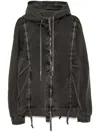 Boris Bidjan Saberi Zip-up Hoodie In 灰色