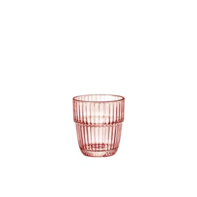 Bormioli Rocco Barshine 10.3 Oz. Rocks Stackable Drinking Glasses (set Of 6) In Pink